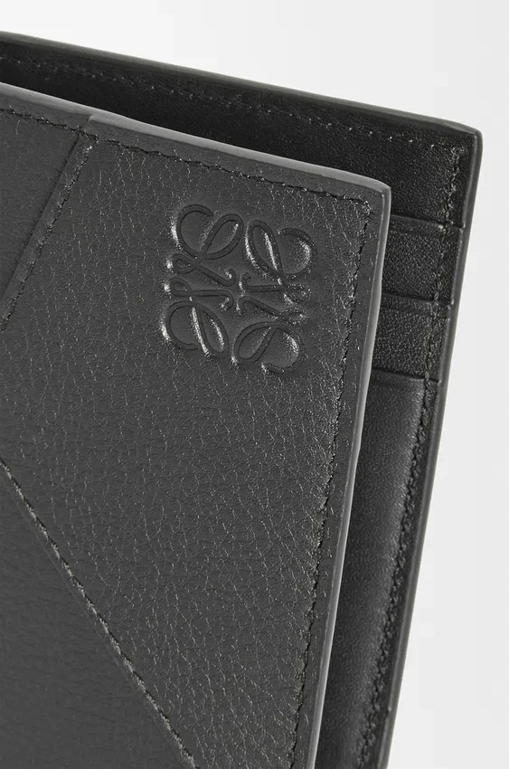Portfel na karty Puzzle Bifold z klasycznej skóry cielęcej Portfel na karty Puzzle Bifold z klasycznej skóry cielęcej
