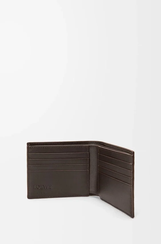 Portfel Panta typu bifold z błyszczącej skóry cielęcej Portfel Panta typu bifold z błyszczącej skóry cielęcej
