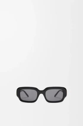 Prostokątne, wąskie okulary przeciwsłoneczne