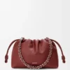Średnia Flamenco Purse z drobnoziarnistej skóry cielęcej Średnia Flamenco Purse z drobnoziarnistej skóry cielęcej