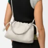 Średnia Flamenco Purse z drobnoziarnistej skóry cielęcej Średnia Flamenco Purse z drobnoziarnistej skóry cielęcej