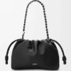 Średnia Flamenco Purse z drobnoziarnistej skóry cielęcej Średnia Flamenco Purse z drobnoziarnistej skóry cielęcej