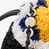 Średnia Flamenco Purse z haftowanej skóry nappa Średnia Flamenco Purse z haftowanej skóry nappa