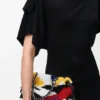 Średnia Flamenco Purse z haftowanej skóry nappa Średnia Flamenco Purse z haftowanej skóry nappa