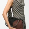 Średnia Flamenco Purse z koralikami w kształcie lwów, wykonana z płótna z koralikami i skóry cielęcej Średnia Flamenco Purse z koralikami w kształcie lwów, wykonana z płótna z koralikami i skóry cielęcej