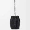 Średnia Flamenco Purse z koralikami w kształcie lwów, wykonana z płótna z koralikami i skóry cielęcej Średnia Flamenco Purse z koralikami w kształcie lwów, wykonana z płótna z koralikami i skóry cielęcej
