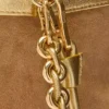 Średnia Flamenco Purse z laminowanej skóry jagnięcej Średnia Flamenco Purse z laminowanej skóry jagnięcej