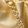 Średnia Flamenco Purse z laminowanej skóry jagnięcej Średnia Flamenco Purse z laminowanej skóry jagnięcej
