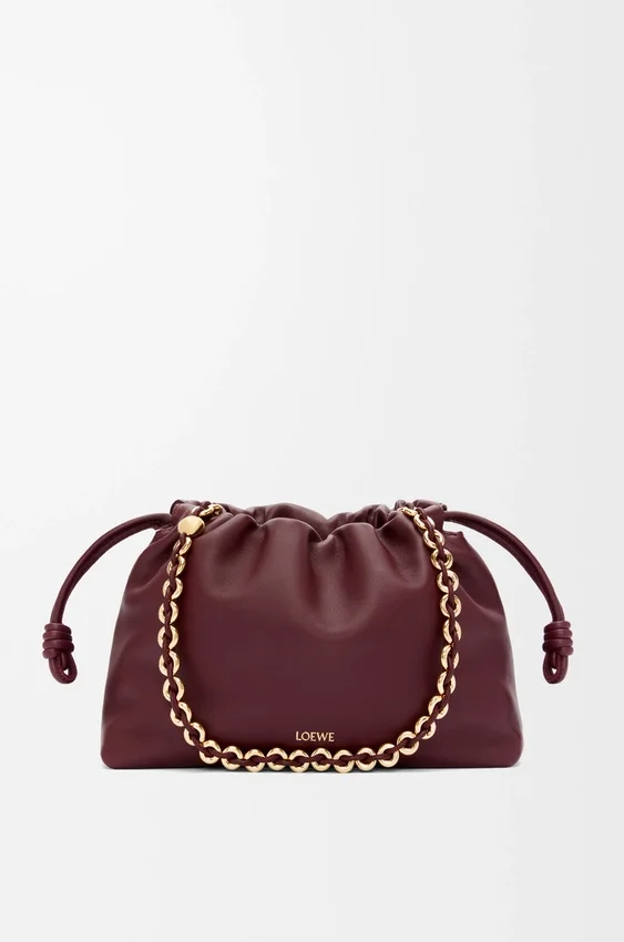 Średnia Flamenco Purse z miękkiej skóry jagnięcej typu nappa Średnia Flamenco Purse z miękkiej skóry jagnięcej typu nappa