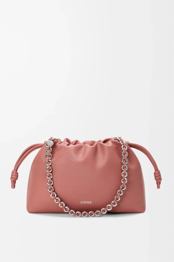 Średnia Flamenco Purse z miękkiej skóry jagnięcej typu nappa Średnia Flamenco Purse z miękkiej skóry jagnięcej typu nappa