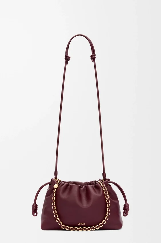 Średnia Flamenco Purse z miękkiej skóry jagnięcej typu nappa Średnia Flamenco Purse z miękkiej skóry jagnięcej typu nappa