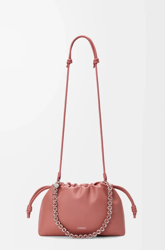 Średnia Flamenco Purse z miękkiej skóry jagnięcej typu nappa Średnia Flamenco Purse z miękkiej skóry jagnięcej typu nappa