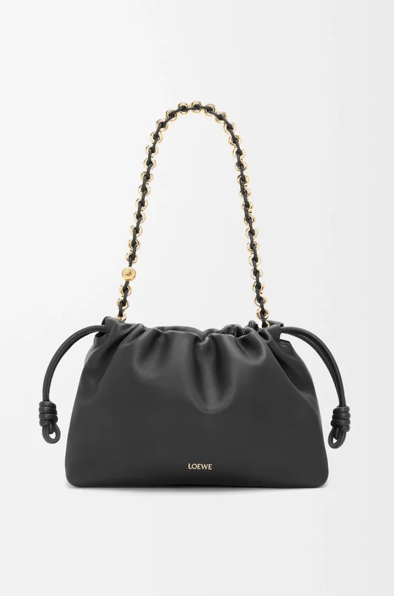 Średnia Flamenco Purse z miękkiej skóry jagnięcej typu nappa Średnia Flamenco Purse z miękkiej skóry jagnięcej typu nappa