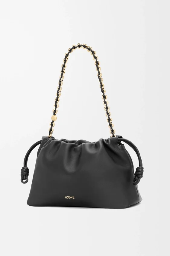 Średnia Flamenco Purse z miękkiej skóry jagnięcej typu nappa Średnia Flamenco Purse z miękkiej skóry jagnięcej typu nappa