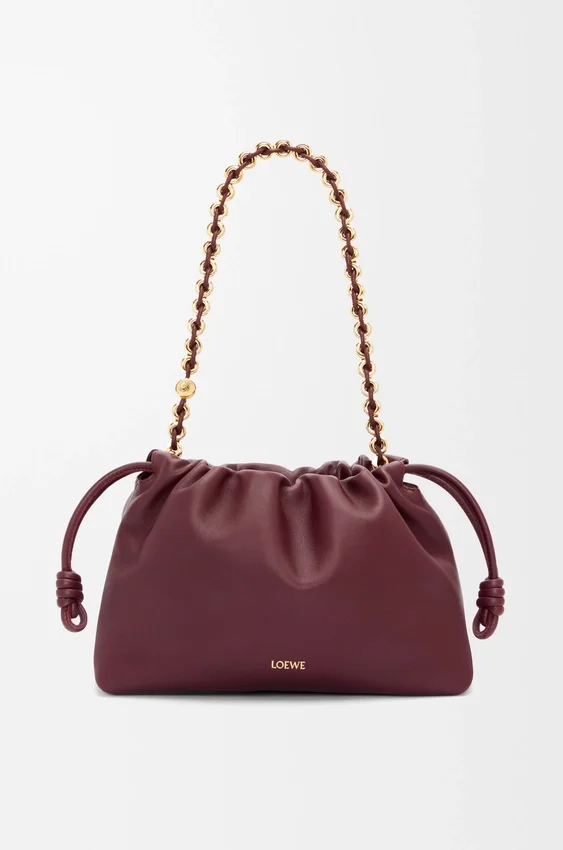 Średnia Flamenco Purse z miękkiej skóry jagnięcej typu nappa Średnia Flamenco Purse z miękkiej skóry jagnięcej typu nappa