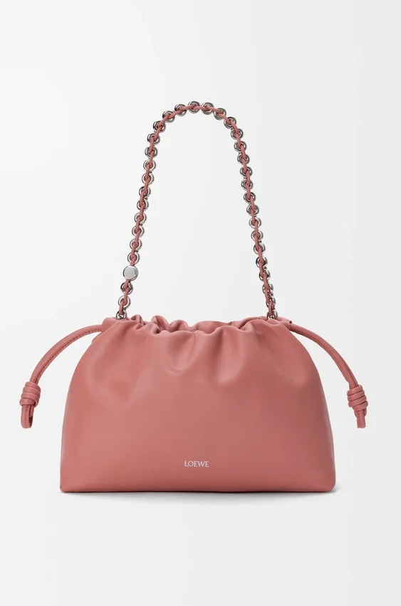 Średnia Flamenco Purse z miękkiej skóry jagnięcej typu nappa Średnia Flamenco Purse z miękkiej skóry jagnięcej typu nappa