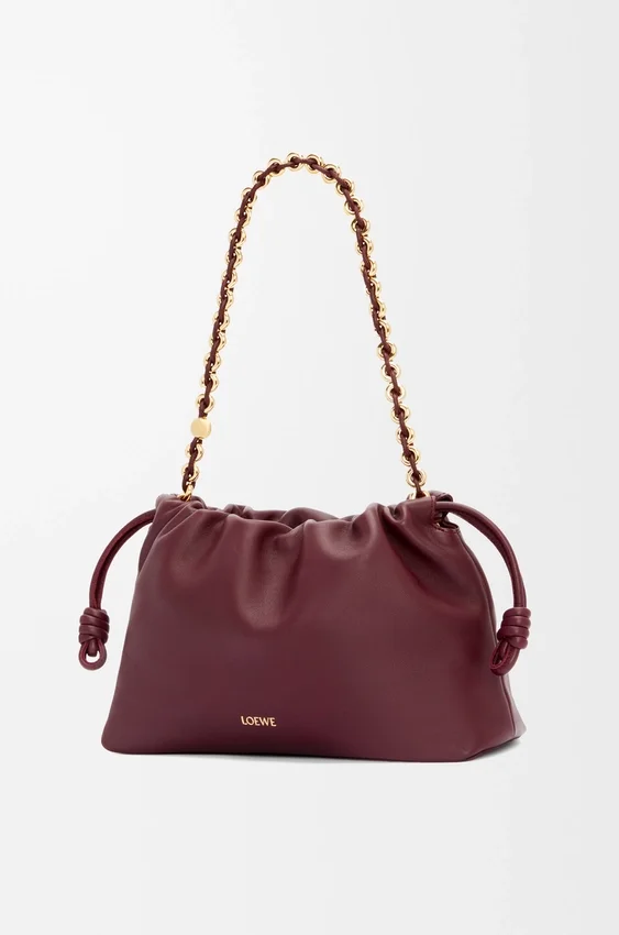 Średnia Flamenco Purse z miękkiej skóry jagnięcej typu nappa Średnia Flamenco Purse z miękkiej skóry jagnięcej typu nappa