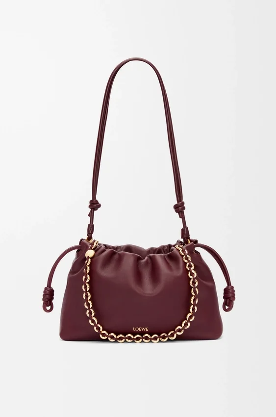 Średnia Flamenco Purse z miękkiej skóry jagnięcej typu nappa Średnia Flamenco Purse z miękkiej skóry jagnięcej typu nappa