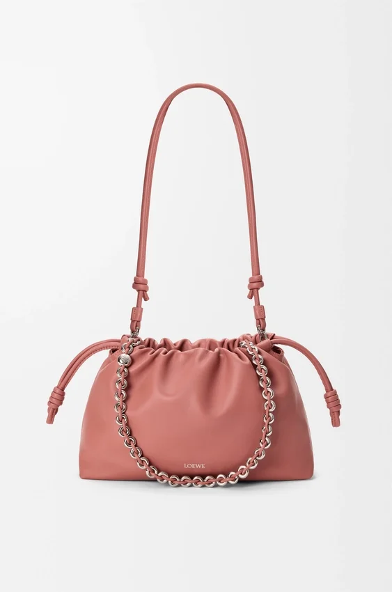 Średnia Flamenco Purse z miękkiej skóry jagnięcej typu nappa Średnia Flamenco Purse z miękkiej skóry jagnięcej typu nappa