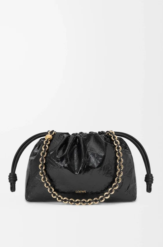 Średnia Flamenco Purse z skóry śluzowca Średnia Flamenco Purse z skóry śluzowca