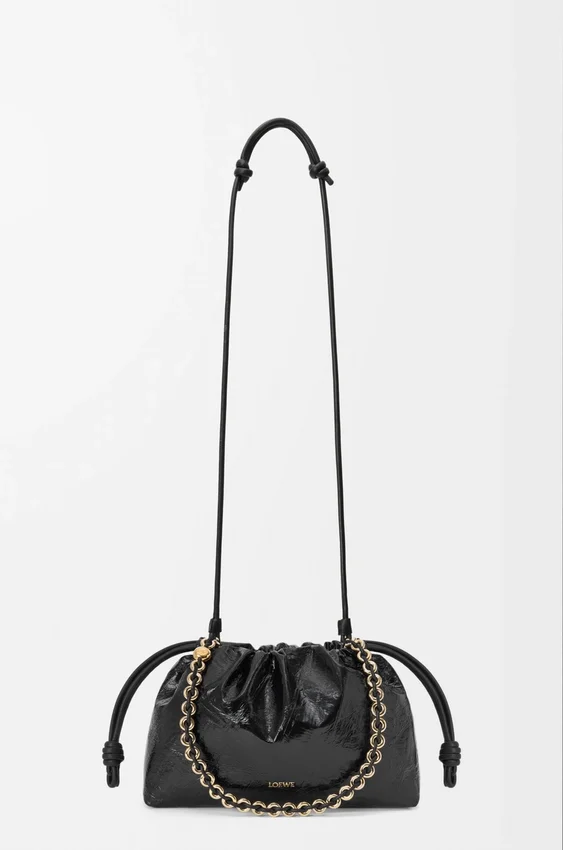 Średnia Flamenco Purse z skóry śluzowca Średnia Flamenco Purse z skóry śluzowca