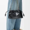 Średnia Flamenco Purse z skóry śluzowca Średnia Flamenco Purse z skóry śluzowca
