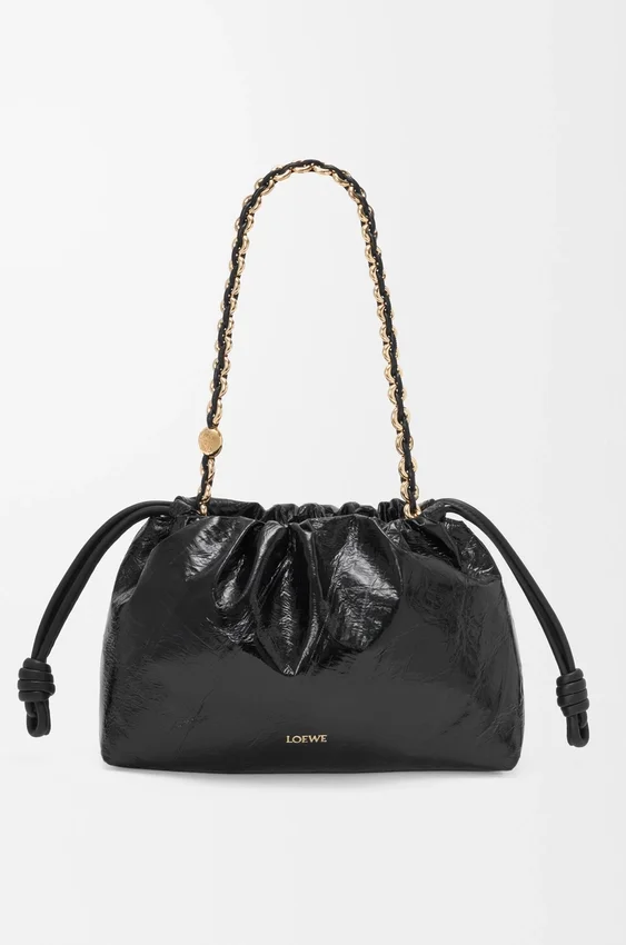 Średnia Flamenco Purse z skóry śluzowca Średnia Flamenco Purse z skóry śluzowca
