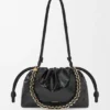 Średnia Flamenco Purse z skóry śluzowca Średnia Flamenco Purse z skóry śluzowca