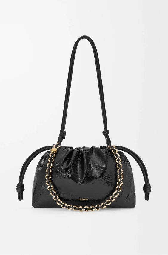 Średnia Flamenco Purse z skóry śluzowca Średnia Flamenco Purse z skóry śluzowca