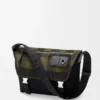 Średnia torba Flex Messenger z płótna i szczotkowanego zamszu Średnia torba Flex Messenger z płótna i szczotkowanego zamszu