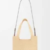 Średnia torba loewe Font Tote z rafii Średnia torba loewe Font Tote z rafii