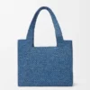 Średnia torba loewe Font Tote z rafii Średnia torba loewe Font Tote z rafii