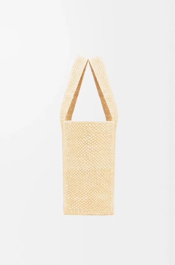 Średnia torba loewe Font Tote z rafii Średnia torba loewe Font Tote z rafii