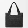 Średnia torba loewe Font Tote z rafii Średnia torba loewe Font Tote z rafii