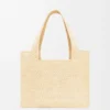 Średnia torba loewe Font Tote z rafii Średnia torba loewe Font Tote z rafii