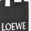 Średnia torba loewe Font Tote z rafii Średnia torba loewe Font Tote z rafii