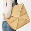 Średnia torba Puzzle Fold z rafii Średnia torba Puzzle Fold z rafii