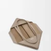 Średnia torba tote z poziomym zagięciem Puzzle Fold z miękkiej, ziarnistej skóry cielęcej Średnia torba tote z poziomym zagięciem Puzzle Fold z miękkiej, ziarnistej skóry cielęcej