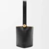 Średnia torba typu „Pebble Bucket” z gładkiej skóry cielęcej Średnia torba typu „Pebble Bucket” z gładkiej skóry cielęcej