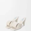 Sandały typu slide z motywem origami z jagnięcej skóry Sandały typu slide z motywem origami z jagnięcej skóry