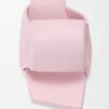 Sandały typu slide z motywem origami z jagnięcej skóry Sandały typu slide z motywem origami z jagnięcej skóry