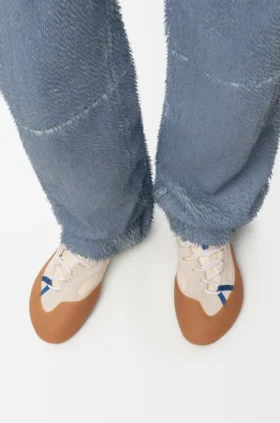 Sneakersy „Grip” z nylonu i zamszu