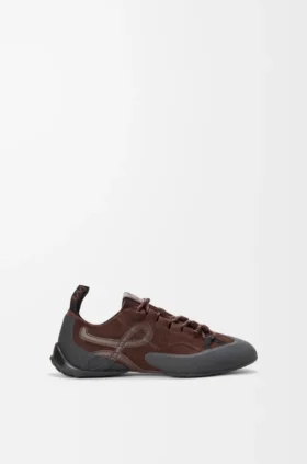 Sneakersy Grip z zamszowej skóry cielęcej