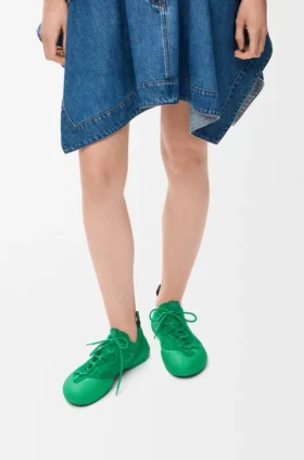 Sneakersy Grip z zamszowej skóry cielęcej