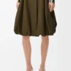 Spódnica z bawełny i jedwabiu