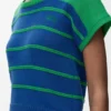 Sweter bez rękawów z bawełny i wełny