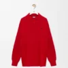 Sweter polo z mieszanki kaszmiru i jedwabiu