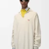 Sweter polo z mieszanki kaszmiru i jedwabiu