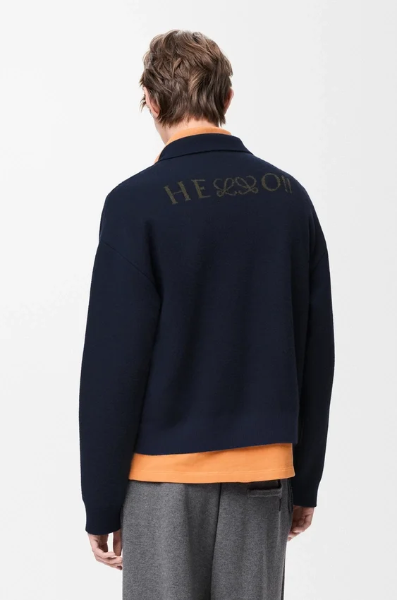 Sweter polo z wełny Sweter polo z wełny