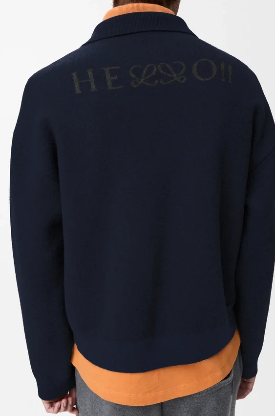 Sweter polo z wełny Sweter polo z wełny